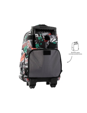 Mochila escolar Totto Rue Bomper impermeable para niño