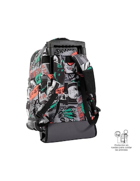 Mochila escolar Totto Rue Bomper impermeable para niño