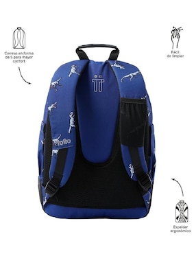 Mochila con portalaptop Totto Rayol para niño