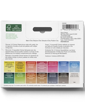 Acuarela Winsor & Newton Cotman 15 piezas