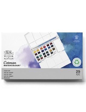 Acuarelas pastilla Winsor & Newton 24 colores