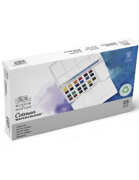 Acuarelas pastilla Winsor & Newton 24 colores