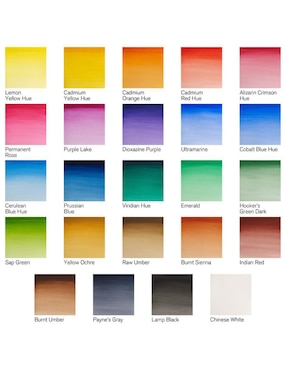 Acuarelas pastilla Winsor & Newton 24 colores