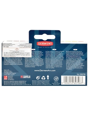 Acuarelas pastilla Derwent 12 colores
