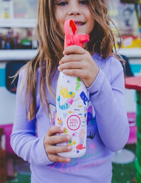 Termo Cool Bottles de acero inoxidable Kids Dulces Sirenas con tapa rosca 350 ml