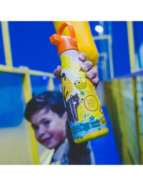 Termo Cool Bottles de acero inoxidable Kids Jungle Park con tapa rosca 260 ml