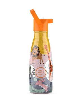 Termo Cool Bottles de acero inoxidable Kids Savannah Kingdom con tapa rosca 260 ml