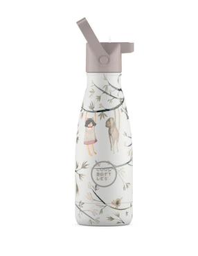 Termo Cool Bottles de acero inoxidable Kids Hanging Friends con tapa rosca 260 ml