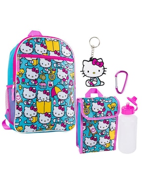 Set mochila escolar Hello Kitty Tatys Fashion impermeable para niña