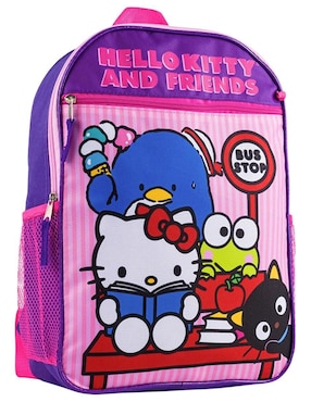 Set mochila escolar Tatys Fashion Hello Kitty impermeable para niña