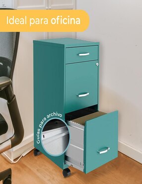Archivero de Mundo In metalico ped 2+1 24421