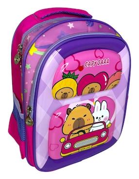 Set mochila casual Soficute Capibara para niña