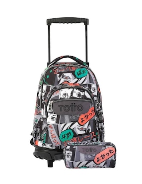 Set mochila escolar Totto renglon c para niño