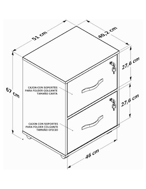 Archivero de mdf Playcon modelo lima.
