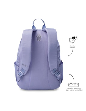 Mochila con portalaptop Totto trik para mujer