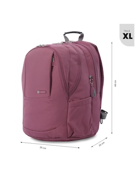 Mochila con portalaptop Totto krimmler impermeable para mujer