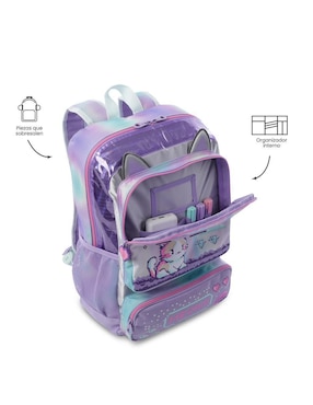 Mochila escolar Andy Cat Totto para niña