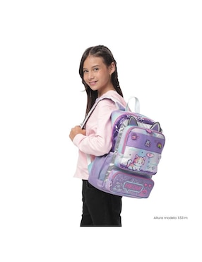 Mochila escolar Andy Cat Totto para niña