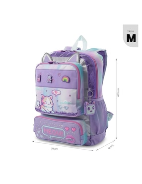 Mochila escolar Andy Cat Totto para niña