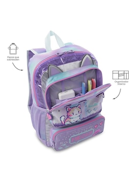 Mochila escolar Andy Cat Totto para niña