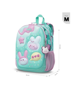 Mochila escolar Totto Bunny Pump para niña
