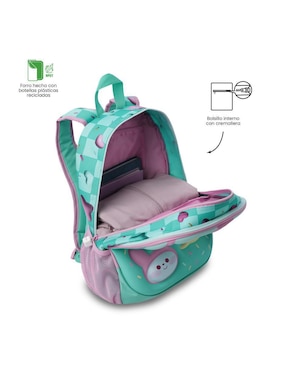 Mochila escolar Totto Bunny Pump para niña