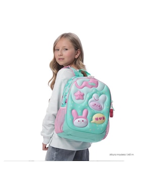 Mochila escolar Totto Bunny Pump para niña