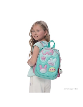 Mochila escolar Totto Bunny pump para niña