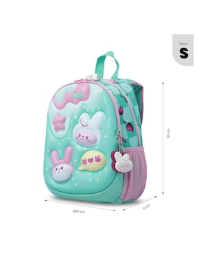 Mochila escolar Totto Bunny pump para niña