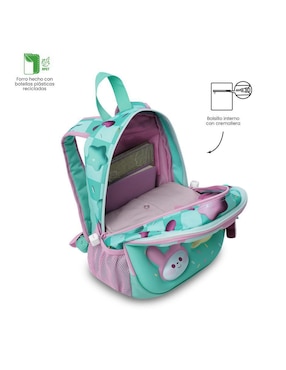 Mochila escolar Totto Bunny pump para niña