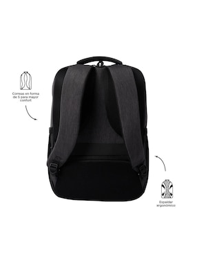 Mochila con portalaptop Dallas Totto impermeable para hombre