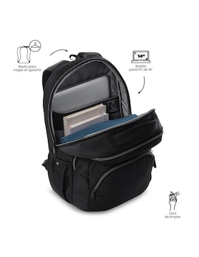 Mochila con portalaptop Totto Tracer impermeable unisex