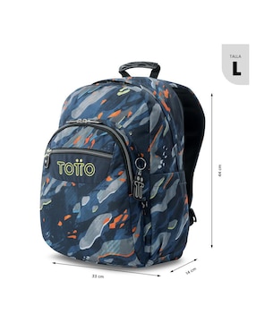 Mochila escolar Totto Acuarela impermeable para niño