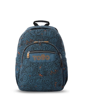 Mochila escolar Totto acuarela impermeable para niño
