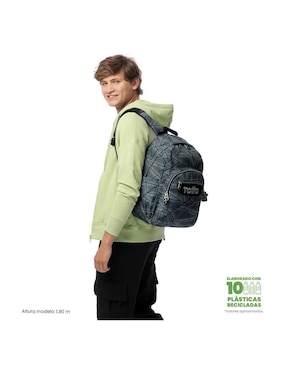 Mochila escolar Totto acuarela impermeable para niño