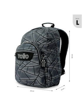 Mochila escolar Totto acuarela impermeable para niño