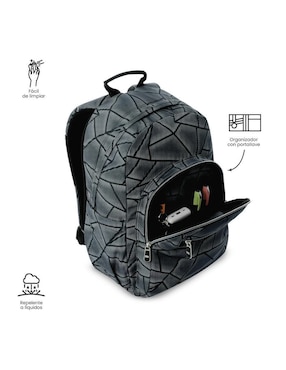 Mochila escolar Totto acuarela impermeable para niño