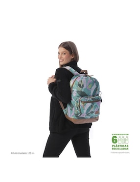 Mochila con portalaptop Totto tocax impermeable para mujer