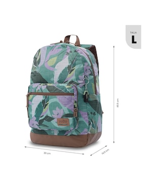 Mochila con portalaptop Totto tocax impermeable para mujer