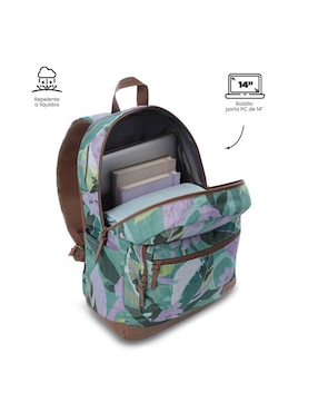 Mochila con portalaptop Totto tocax impermeable para mujer