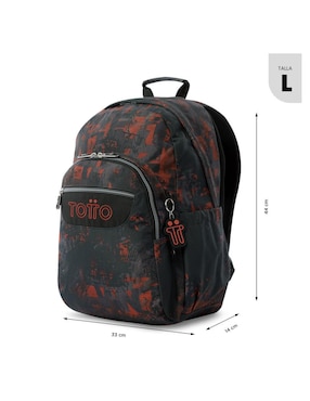 Mochila escolar Totto Acuarela impermeable para niño