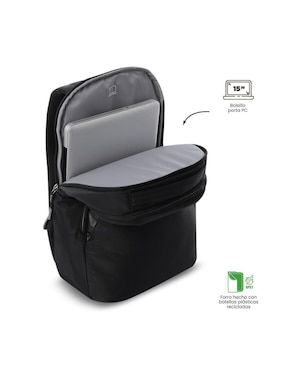 Mochila con portalaptop Totto Roxanne impermeable para mujer