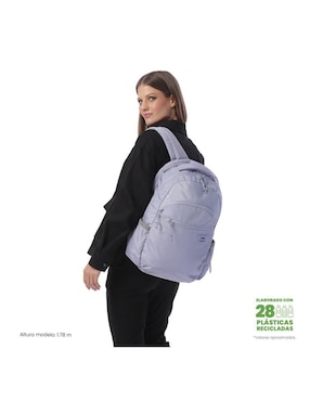 Mochila con portalaptop Totto Indo impermeable para mujer