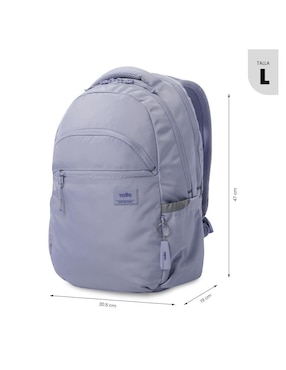 Mochila con portalaptop Totto Indo impermeable para mujer