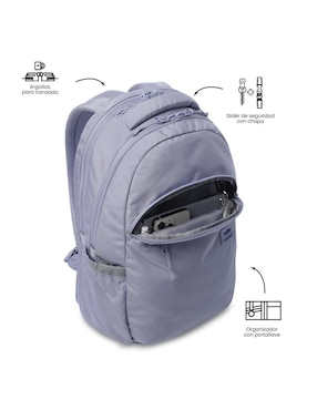 Mochila con portalaptop Totto Indo impermeable para mujer