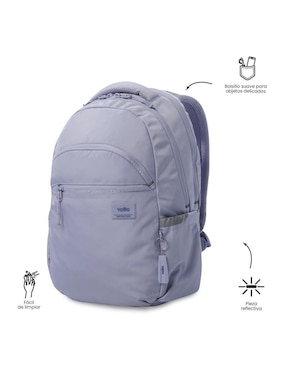 Mochila con portalaptop Totto Indo impermeable para mujer