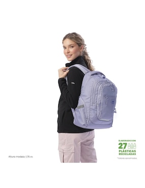 Mochila con portalaptop Totto Eufrates impermeable para mujer