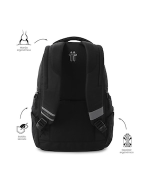 Mochila con portalaptop Totto Eufrates impermeable unisex