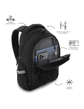 Mochila con portalaptop Totto Eufrates impermeable unisex