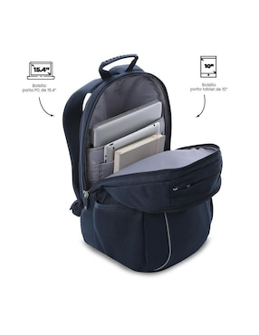 Mochila con portalaptop Totto Cambri impermeable unisex